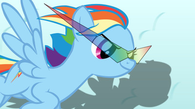 

Akhuratha Anime rainbow-dash-pony-little-gurren-tengen-lagann-toppa Wall Poster Paper Print(12 inch X 18 inch, Rolled)
