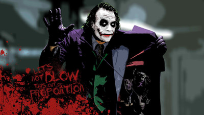 

Akhuratha batman-the-dark-knight-heath-ledger-movies-the-joker-joker Wall Poster Paper Print(12 inch X 18 inch, Rolled)