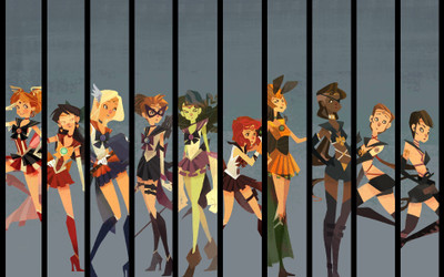 

Akhuratha Anime aavengers-sailor Wall Poster Paper Print(12 inch X 18 inch, Rolled)