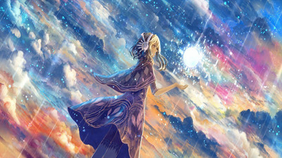 

Akhuratha Anime anime-rain-clouds-skies-headphones Wall Poster Paper Print(12 inch X 18 inch, Rolled)