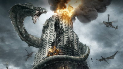 Akhuratha war-giant-movies-monster-image- Wall Poster Paper Print(12 inch X 18 inch, Rolled)