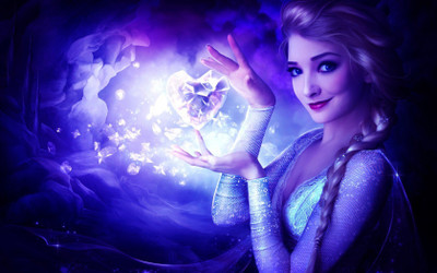 

Aabhaas elsa-frozen-movies Wall Poster Paper Print(12 inch X 18 inch, Rolled)