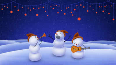 

winter-solstice-music-s Wall Poster Paper Print(12 inch X 18 inch, Rolled)