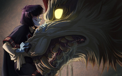 

Akhuratha Anime anime-wolves-slayers Wall Poster Paper Print(12 inch X 18 inch, Rolled)