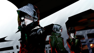 

Akhuratha Anime anime-tokyo-ghoul-kaneki-ken-yomo-renji-nishio-nishiki Wall Poster Paper Print(12 inch X 18 inch, Rolled)