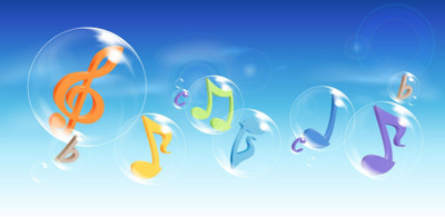 

colorful-musical-notes- Wall Poster Paper Print(12 inch X 18 inch, Rolled)