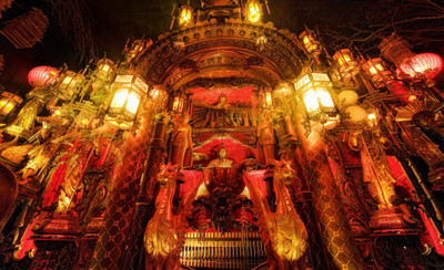 

chinese-lanterns-and-mechanized-music-house-on-the-rock Wall Poster Paper Print(12 inch X 18 inch, Rolled)