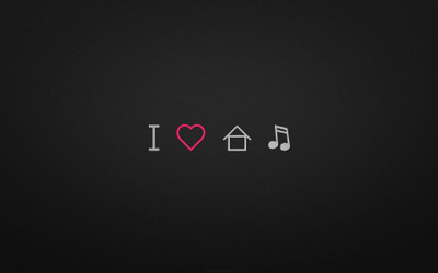 

Akhuratha house-logo-love-music-logoss Wall Poster Paper Print(12 inch X 18 inch, Rolled)