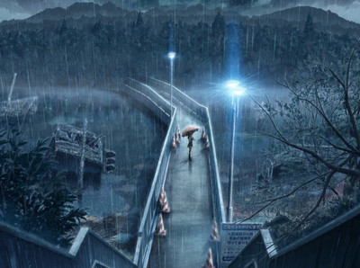 

Akhuratha Anime rain-night-heavy-rain Wall Poster Paper Print(12 inch X 18 inch, Rolled)