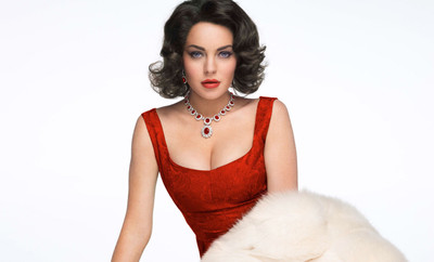 Wall Poster w/lindsay-lohan-as-elizabeth-taylor-movie Paper Print(12 inch X 18 inch, Rolled)