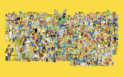 

Aabhaas -dibujos-simpsons-aniversario-simpson-fondo-resolucin Wall Poster Paper Print(12 inch X 18 inch, Rolled)