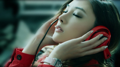 

Akhuratha -asians-closed-eyes-headphones-music-women Wall Poster Paper Print(12 inch X 18 inch, Rolled)