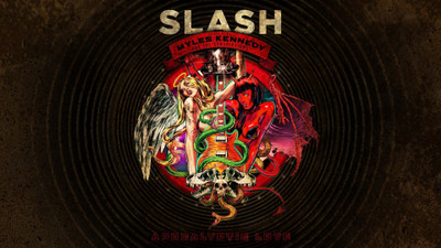 

-slash-apocalyptic-love-rock-bands-rock-music-album-covers Wall Poster Paper Print(12 inch X 18 inch, Rolled)
