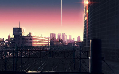 

Akhuratha Anime trackss-railroad-cityscapes-sunsets-cityscape Wall Poster Paper Print(12 inch X 18 inch, Rolled)