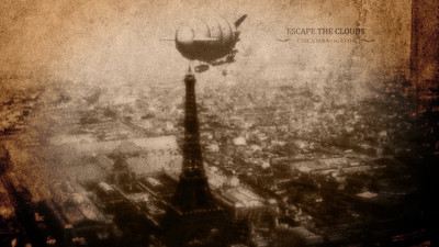 

clouds-visuals-escape-music-steampunk-bathroom Wall Poster Paper Print(12 inch X 18 inch, Rolled)