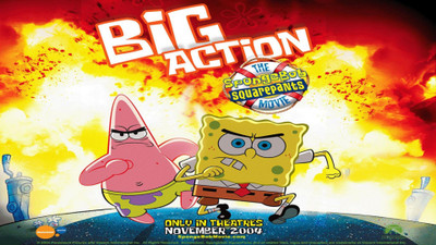 

Akhuratha -spongebob-action-savers-squarepants-screen Wall Poster Paper Print(12 inch X 18 inch, Rolled)