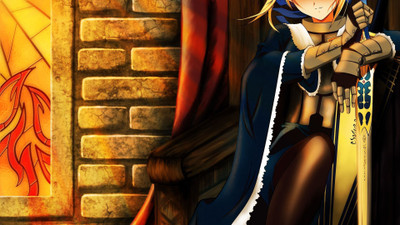 

Akhuratha Anime fatestay-night-saber Wall Poster Paper Print(12 inch X 18 inch, Rolled)