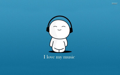 

Akhuratha -i-love-my-music Wall Poster Paper Print(12 inch X 18 inch, Rolled)