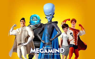 

Aabhaas movies-megamind-blue Wall Poster Paper Print(12 inch X 18 inch, Rolled)