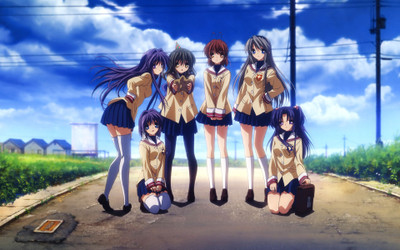 

Akhuratha Anime clannad-fujibayashi-kyou-fujibayashi-ryou-furukawa-nagisa-ichinose-kotomi-tomoyo-sakagami-ibuki-fuko Wall Poster Paper Print(12 inch X 18 inch, Rolled)