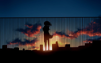 

Akhuratha Anime anime-sunset Wall Poster Paper Print(12 inch X 18 inch, Rolled)