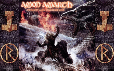 

Akhuratha music-metal-music-amon-amarth-vikings-heavy-metal-fire-dragons-thor-hammer Wall Poster Paper Print(12 inch X 18 inch, Rolled)
