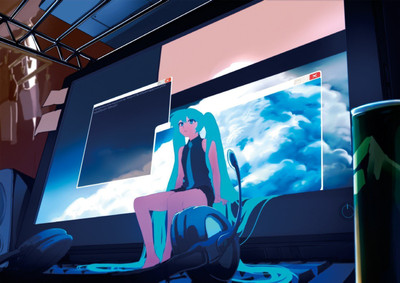 

Akhuratha Anime hatsune-miku-vocaloid Wall Poster Paper Print(12 inch X 18 inch, Rolled)