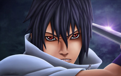 

Akhuratha Anime sasuke-guy-red-eyes-cool-uchiha Wall Poster Paper Print(12 inch X 18 inch, Rolled)