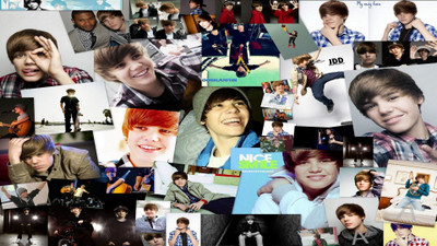 

justin-bieber-music-collage Wall Poster Paper Print(12 inch X 18 inch, Rolled)