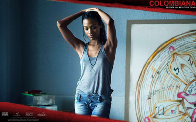 

Akhuratha zoe-saldana-movies-film-colombiana Wall Poster Paper Print(12 inch X 18 inch, Rolled)