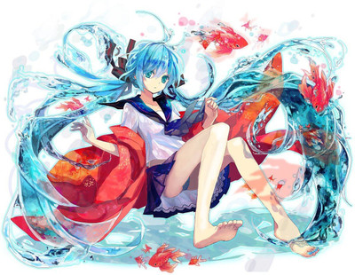 

Akhuratha Anime anime-hatsune-miku-bottle-miku-vocaloid-panties Wall Poster Paper Print(12 inch X 18 inch, Rolled)