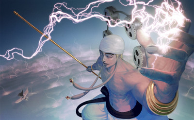 

Akhuratha Anime anime-one-piece-boys-lightning-enel Wall Poster Paper Print(12 inch X 18 inch, Rolled)