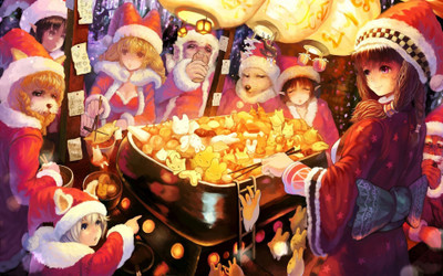 

Akhuratha Anime achristmas Wall Poster Paper Print(12 inch X 18 inch, Rolled)