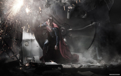

Aabhaas -superman-steel-man-movie Wall Poster Paper Print(12 inch X 18 inch, Rolled)