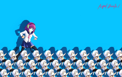 

Akhuratha Anime angel-beats-kanade-tachibana-yuri-nakamura Wall Poster Paper Print(12 inch X 18 inch, Rolled)