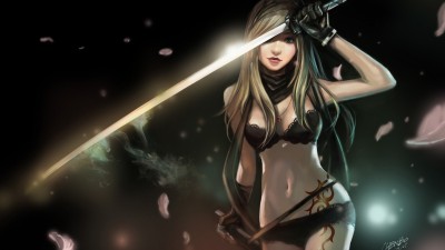 

Akhuratha Anime women-katana-swords Wall Poster Paper Print(12 inch X 18 inch, Rolled)