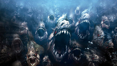 

Aabhaas movies-piranha Wall Poster Paper Print(12 inch X 18 inch, Rolled)