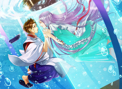 

Akhuratha Anime wanime-couple Wall Poster Paper Print(12 inch X 18 inch, Rolled)