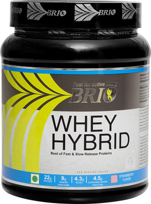

Brio Whey Hybrid Whey Protein(500 g, Strawberry)