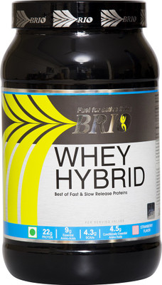 

Brio Whey Hybrid Whey Protein(1000 g, Strawberry)