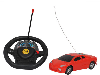 Kanchan Toys Super Racer Steering Remote Control Car For Kids(Red) available at flipkart for Rs.360
