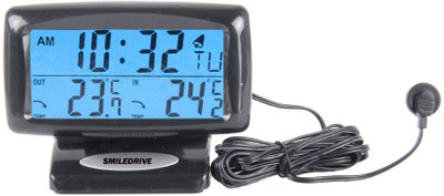 

Smiledrive Temperature Meter Clock with Digital Snooze Alarm-LCD Display Indoor & Outdoor Thermometer for Cars & Homes Sand Clock
