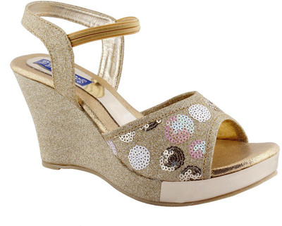 SHOFIEE Women GOLD Wedges