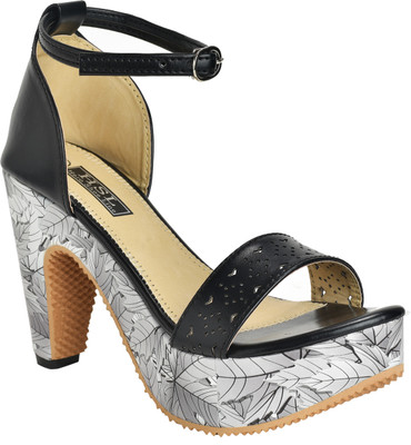 

HEROSHOELINE Women Black Heels