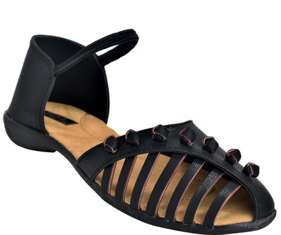 

HEROSHOELINE Women Black Flats