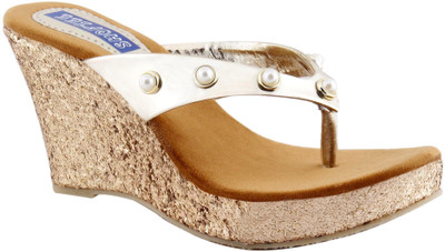 SHOFIEE Women beige Wedges