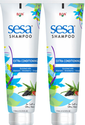 

SESA Extra Conditioning Shampoo 170ML (Pack of 2) for Nourish Volumize Moisturize Shiny Hair(340 ml)