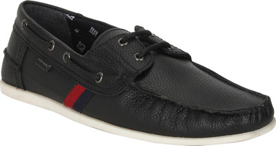 

Red Tape Men Genuine Leather Boat Shoes For Men(Multicolor, Black