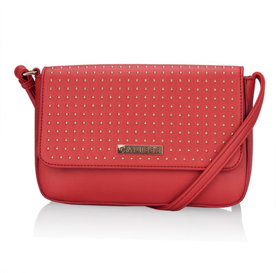 

Caprese Women Casual Pink PU Sling Bag