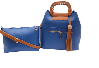 

ADORSY Girls Casual Blue, Brown Leatherette Sling Bag